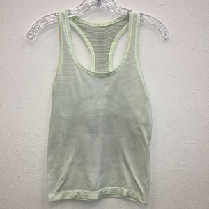 ❌Lululemon Light neon yellow Swiftly tech Racerback Tank Top size 4